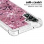 Samsung Galaxy A34 5G pinkki glitter hile suojakuori – joustvasta ja kestävästä muovista valmistettu suojakuori