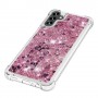 Samsung Galaxy A34 5G pinkki glitter hile suojakuori – huolella viimeistelty tuote lähikuvassa