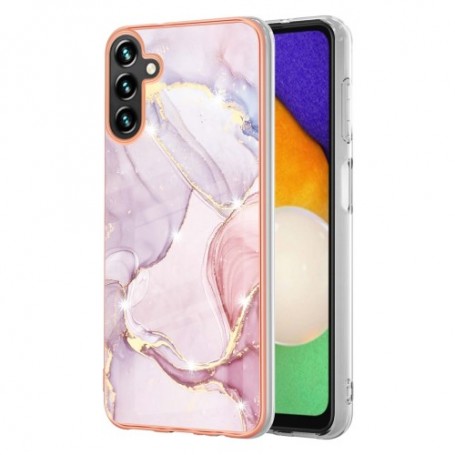Samsung Galaxy A34 5G ruusukulta marmori suojakuori – istuu täydellisesti puhelimen muotoihin