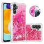 Samsung Galaxy A34 5G pinkki glitter hile sormuspidike suojakuori – kevyt ja ohut suojakuori puhelimen takaosassa