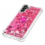 Samsung Galaxy A34 5G pinkki glitter hile sormuspidike suojakuori – huolella viimeistelty tuote lähikuvassa
