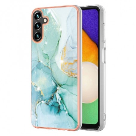 Samsung Galaxy A34 5G vihreä marmori suojakuori – laadukas rakenne näkyy lähikuvasta