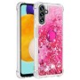 Samsung Galaxy A54 5G pinkki glitter hile sormuspidike suojakuori – istuu täydellisesti puhelimen muotoihin
