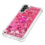Samsung Galaxy A54 5G pinkki glitter hile sormuspidike suojakuori