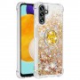 Samsung Galaxy A54 5G kullanvärinen glitter hile sormuspidike suojakuori.