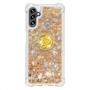 Samsung Galaxy A54 5G kullanvärinen glitter hile sormuspidike suojakuori.