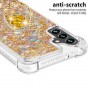 Samsung Galaxy A54 5G kullanvärinen glitter hile sormuspidike suojakuori.