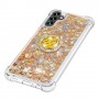 Samsung Galaxy A54 5G kullanvärinen glitter hile sormuspidike suojakuori.