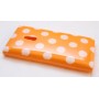 Lumia 800 polka dot suojakuori oranssi. – istuu täydellisesti puhelimen muotoihin