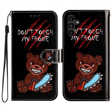 Samsung Galaxy A34 5G angry bear suojakotelo – kotelosta löytyy korttipaikat ja setelitasku