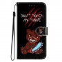 Samsung Galaxy A34 5G angry bear suojakotelo – lompakkomallinen avattava kannellinen suojakotelo