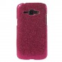 Galaxy J1 hot pink glitter suojakuori.