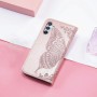 Samsung Galaxy A54 5G ruusukulta perhonen suojakotelo – lompakkokotelo tyylikkäästi esillä