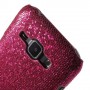 Galaxy J1 hot pink glitter suojakuori.