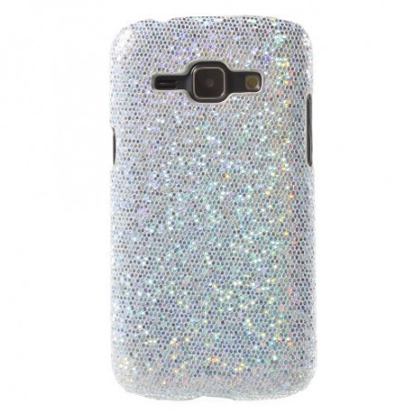 Galaxy J1 hopea glitter suojakuori.