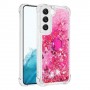Samsung Galaxy S23 5G pinkki glitter hile sormuspidike suojakuori.