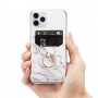 Valkoinen marmori RFID-suojattu korttitasku puhelimeen