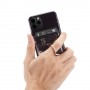 Musta marmori RFID-suojattu korttitasku puhelimeen