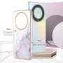 Honor Magic5 Lite 5G valkoinen marmori suojakuori – huolella viimeistelty tuote lähikuvassa