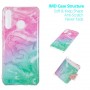 Huawei P30 Lite värikäs tie-dye marmori suojakuori.