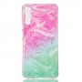 Samsung Galaxy A7 2018 värikäs tie-dye marmori suojakuori.