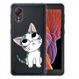 Samsung Galaxy XCover 5 läpinäkyvä kissa suojakuori.