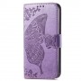 Samsung Galaxy A14 violetti perhonen suojakotelo