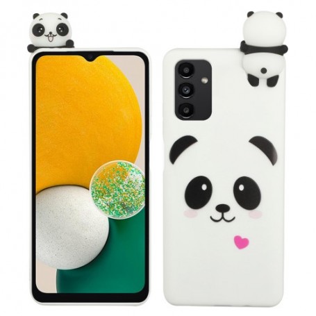 Samsung Galaxy A14 valkoinen panda suojakuori.