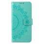 Motorola Moto E13 mintunvihreä mandala suojakotelo – lompakkomallinen avattava kannellinen suojakotelo