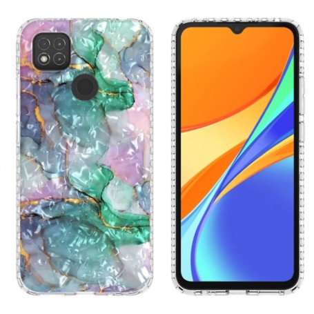 Xiaomi Redmi 9C värikäs marmori suojakuori