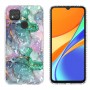 Xiaomi Redmi 9C värikäs marmori suojakuori.