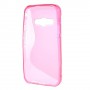 Galaxy Xcover 3 roosan punainen silikonisuojus.