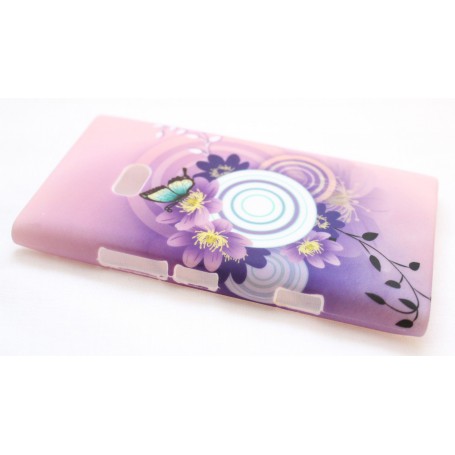 Lumia 900 suojakuori violetit kuviot