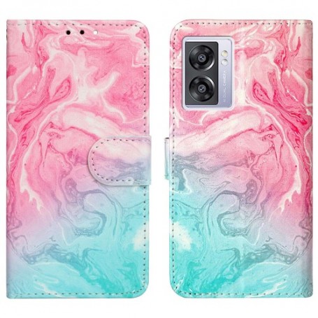 Oppo A77 värikäs marmori suojakotelo