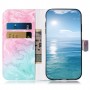 Oppo A77 värikäs marmori suojakotelo