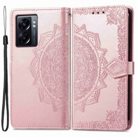 Oppo A77 ruusukulta mandala suojakotelo