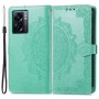 Oppo A77 mintunvihreä mandala suojakotelo