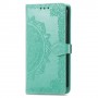Oppo A77 mintunvihreä mandala suojakotelo