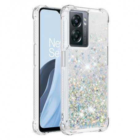 Oppo A77 hopea glitter hile suojakuori