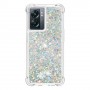 Oppo A77 hopea glitter hile suojakuori