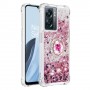 Oppo A77 pinkki glitter hile sormuspidike suojakuori.
