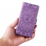 Honor 90 Lite violetti mandala suojakotelo – kannellinen puhelinlompakko tuotekuvassa
