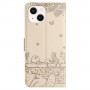 iPhone 13/14 beige kissat suojakotelo