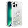 iPhone 15 Pro Max hopea glitter hile sormuspidike suojakuori