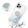 iPhone 15 Pro Max hopea glitter hile sormuspidike suojakuori – huolella viimeistelty tuote lähikuvassa