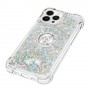 iPhone 15 Pro Max hopea glitter hile sormuspidike suojakuori – suojaa ja tyyliä samassa kuoressa