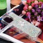 iPhone 15 Pro Max hopea glitter hile sormuspidike suojakuori – laadukas rakenne näkyy lähikuvasta