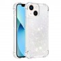 iPhone 15 Plus hopea glitter hile suojakuori