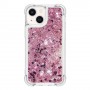 iPhone 15 Plus pinkki glitter hile suojakuori