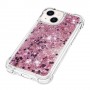 iPhone 15 Plus pinkki glitter hile suojakuori